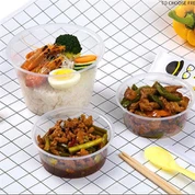 Pyöreä muovinen läpinäkyvä pakkaus hedelmäruokalaatikko