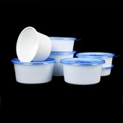 Kertakäyttöinen pyöreä kaksikerroksinen lounaslaatikko nuudelipakkauslaatikko