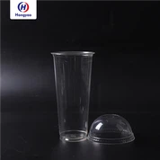 Factory Outlet Kirkas kertakäyttöinen muovinen kahvikuppi