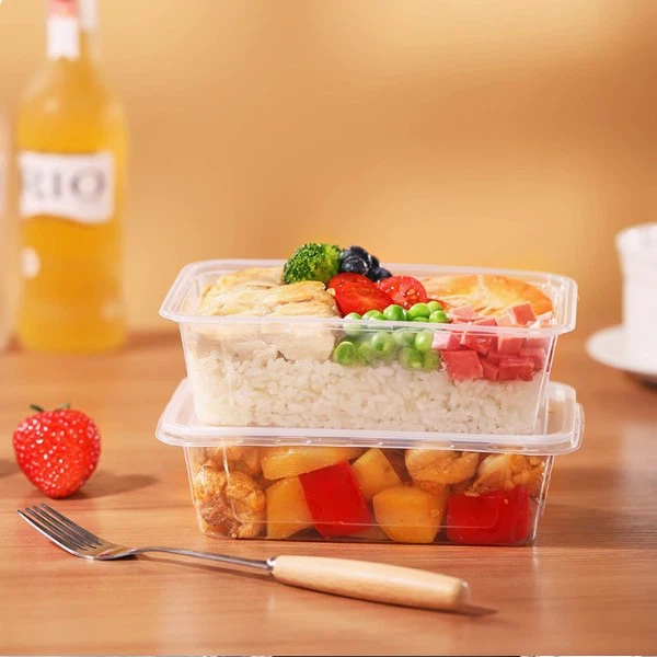 Square 750ml Takeaway Packaging Box Bowl Soup Bowl With Lid